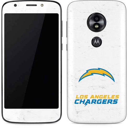 NFL Los Angeles Chargers Distressed Moto E5 Play Skin